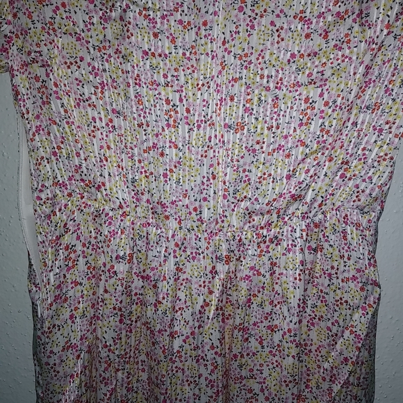 J.Crew 2 XS Floral Midi Maxi Dress Button Down Front Pink Yellow NWOT - Picture 8 of 12
